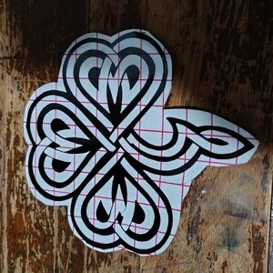 Black and White Celtic Cross 5"X5"